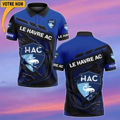 Le Havre AC – Chemise polo Nouvelle Version Avec Nom Personnalisé