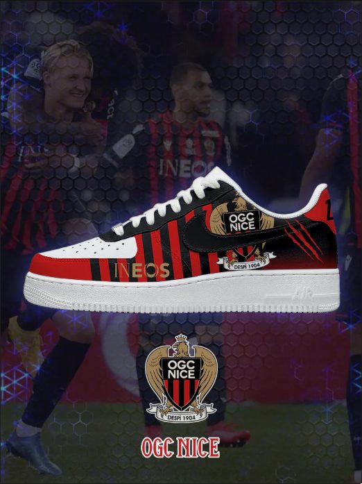 OGC Nice – Baskets AF1 de sport – nouvelle version OGC Nice – Baskets AF1 de sport – nouvelle version