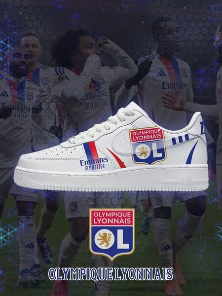 Olympique Lyonnais – Baskets AF1 de sport – nouvelle version Olympique Lyonnais – Baskets AF1 de sport – nouvelle version