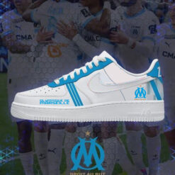 Olympique de Marseille – Baskets AF1 de sport – nouvelle version