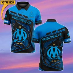 Olympique de Marseille – Chemise polo Nouvelle Version Avec Nom Personnalisé