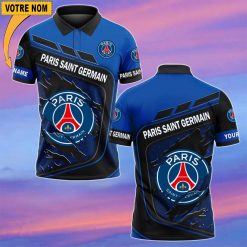 Paris Saint-Germain – Chemise polo Nouvelle Version Avec Nom Personnalisé