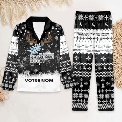 Provence Rugby – Ensemble de pyjama : édition fan avec nom personnalisé