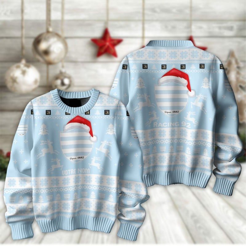 Racing 92 – Pull-over édition fan avec nom personnalisé Racing 92 – Pull-over édition fan avec nom personnalisé