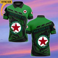 Red Star FC – Chemise polo Nouvelle Version Avec Nom Personnalisé