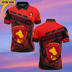 Rodez AF – Chemise polo Nouvelle Version Avec Nom Personnalisé
