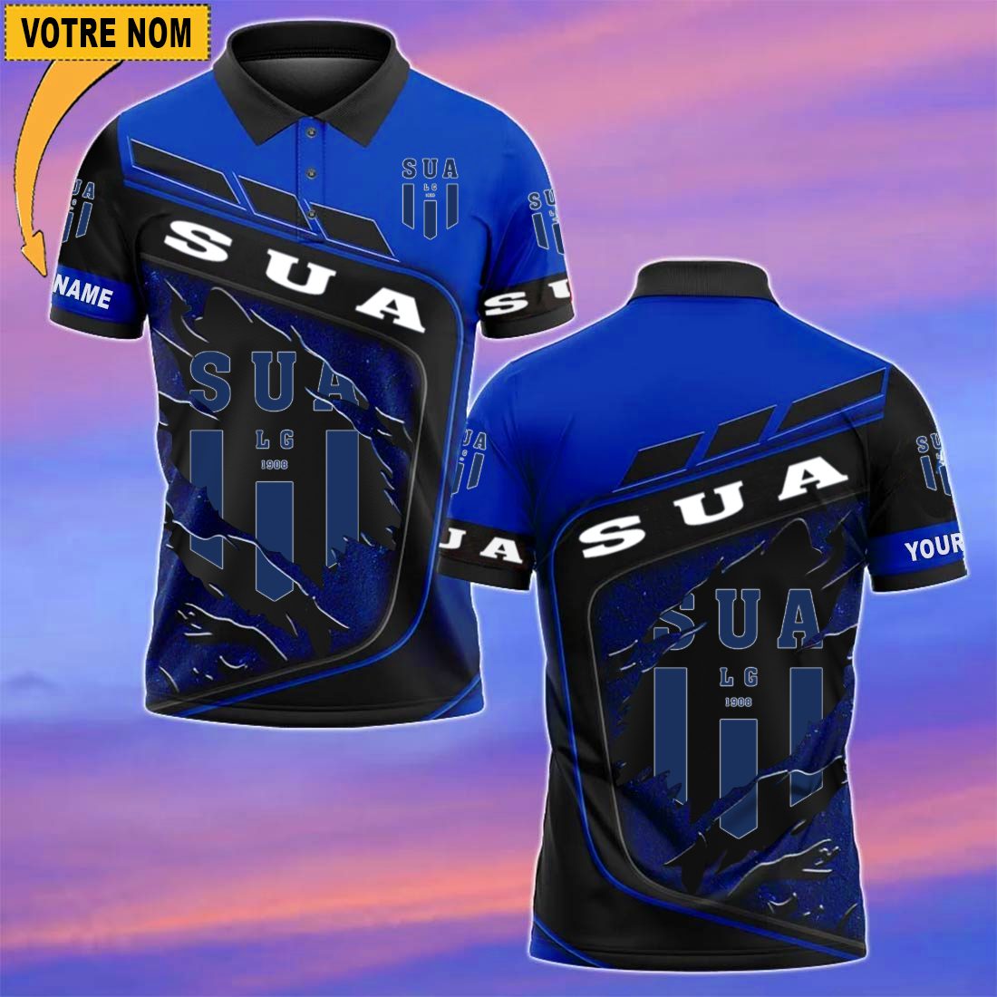 SU Agen – Chemise polo Nouvelle Version Avec Nom Personnalisé SU Agen – Chemise polo Nouvelle Version Avec Nom Personnalisé