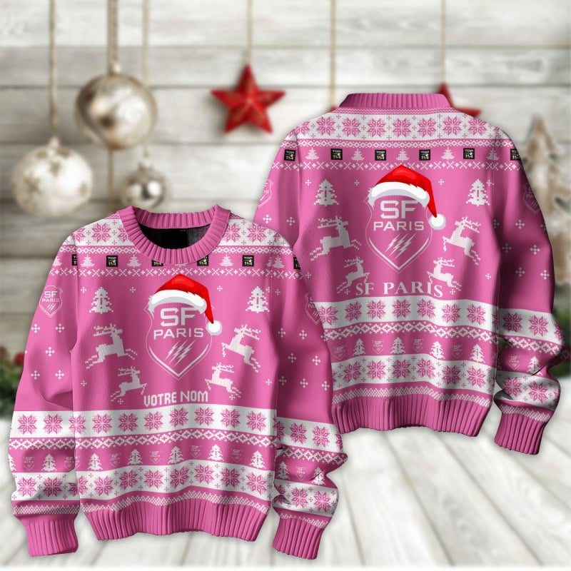 Stade Francais – Pull-over édition fan avec nom personnalisé Stade Francais – Pull-over édition fan avec nom personnalisé
