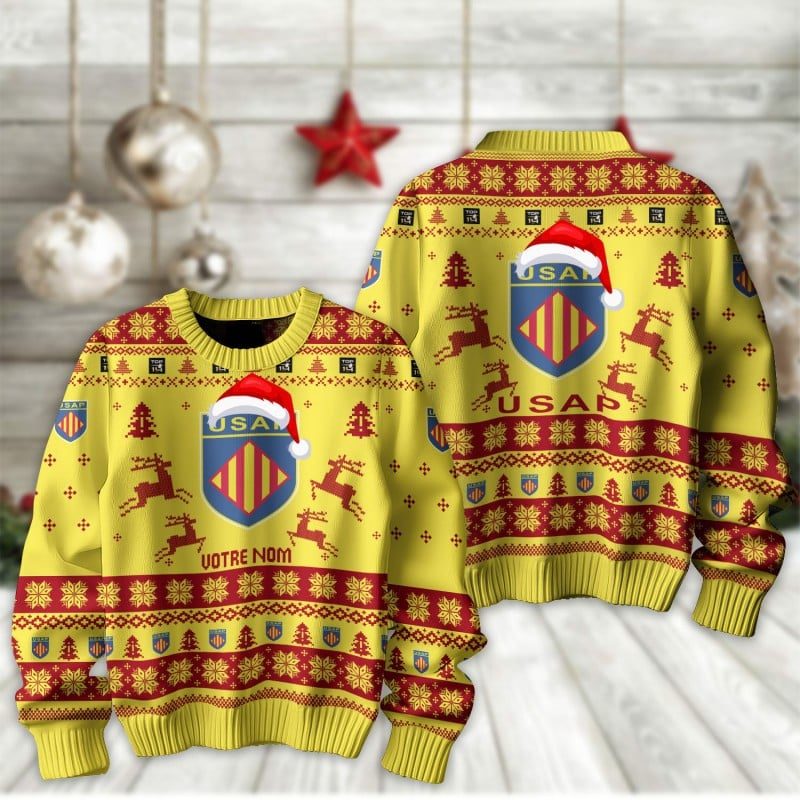 USA Perpignan – Pull-over édition fan avec nom personnalisé USA Perpignan – Pull-over édition fan avec nom personnalisé