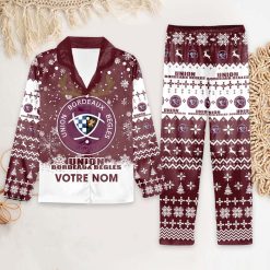 Union Bordeaux Bègles – Ensemble de pyjama : édition fan avec nom personnalisé