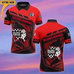 Valence Romans – Chemise polo Nouvelle Version Avec Nom Personnalisé