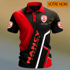 AS Nancy Lorraine – Chemise polo Design Signature Avec Nom Personnalisé