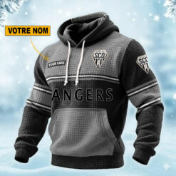 Angers SCO – Pull hoodie gaufré Édition spéciale Avec Nom Personnalisé