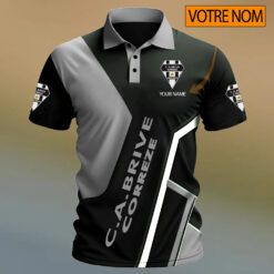 CA Brive – Chemise polo Design Signature Avec Nom Personnalisé