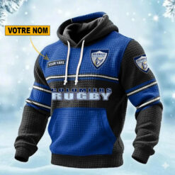 Colomiers Rugby – Pull hoodie gaufré Édition spéciale Avec Nom Personnalisé