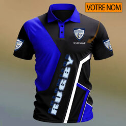 Colomiers Rugby – Chemise polo Design Signature Avec Nom Personnalisé