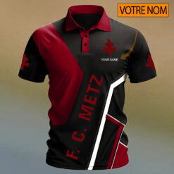 FC Metz – Chemise polo Design Signature Avec Nom Personnalisé