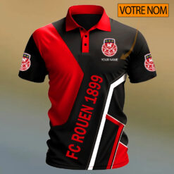 FC Rouen 1899 – Chemise polo Design Signature Avec Nom Personnalisé