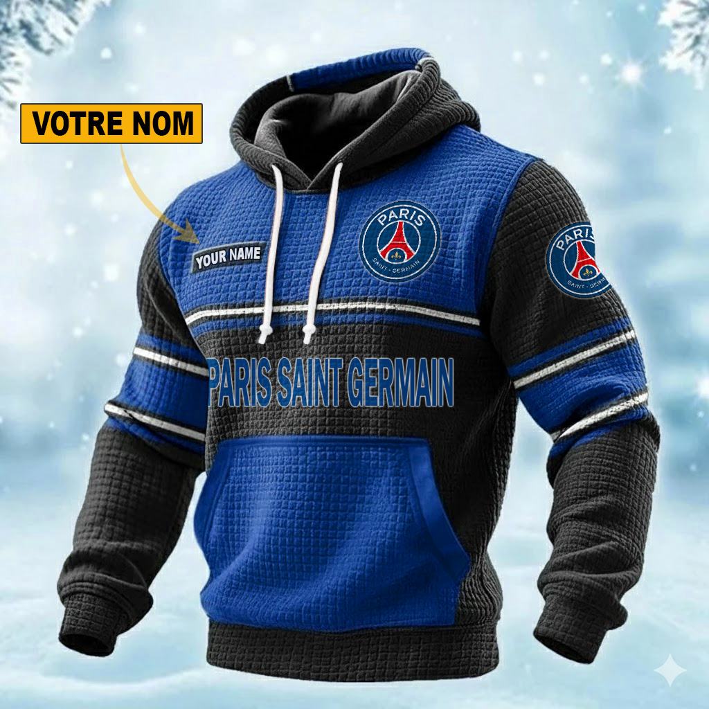 Paris Saint-Germain – Pull hoodie gaufré Édition spéciale Avec Nom Personnalisé Paris Saint-Germain – Pull hoodie gaufré Édition spéciale Avec Nom Personnalisé