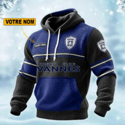 RC Vannes – Pull hoodie gaufré Édition spéciale Avec Nom Personnalisé