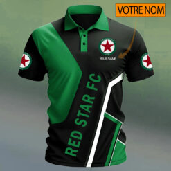 Red Star FC – Chemise polo Design Signature Avec Nom Personnalisé