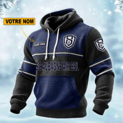 SC Aubagne Air Bel – Pull hoodie gaufré Édition spéciale Avec Nom Personnalisé