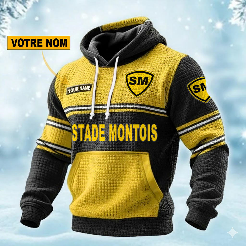 Stade Montois Rugby – Pull hoodie gaufré Édition spéciale Avec Nom Personnalisé Stade Montois Rugby – Pull hoodie gaufré Édition spéciale Avec Nom Personnalisé