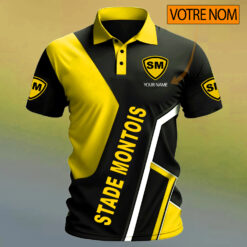 Stade Montois Rugby – Chemise polo Design Signature Avec Nom Personnalisé