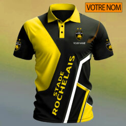 Stade Rochelais – Chemise polo Design Signature Avec Nom Personnalisé