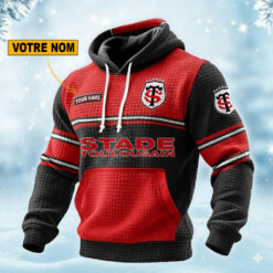 Stade Toulousain – Pull hoodie gaufré Édition spéciale Avec Nom Personnalisé