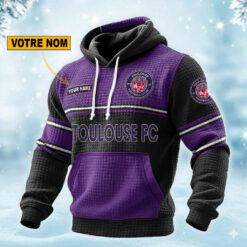 Toulouse FC – Pull hoodie gaufré Édition spéciale Avec Nom Personnalisé