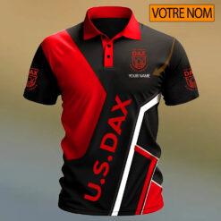 US Dax – Chemise polo Design Signature Avec Nom Personnalisé