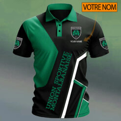 US Montauban – Chemise polo Design Signature Avec Nom Personnalisé
