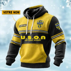 USON Nevers – Pull hoodie gaufré Édition spéciale Avec Nom Personnalisé