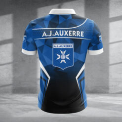 Polo à fermeture éclair – AJ Auxerre nouvelle version avec nom personnalisé