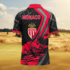 AS Monaco – Chemise polo Design Signature