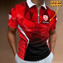 Polo à fermeture éclair – AS Nancy Lorraine nouvelle version avec nom personnalisé