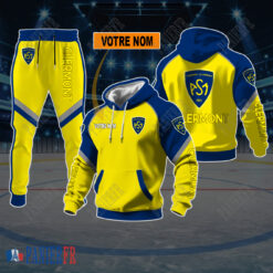 ASM Clermont Auvergne – Sweat à capuche et pantalon Nouvelle édition Avec Nom Personnalisé