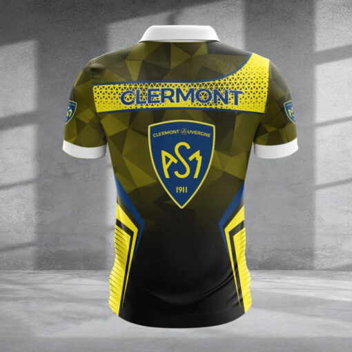 Polo à fermeture éclair – ASM Clermont Auvergne nouvelle version avec nom personnalisé Polo à fermeture éclair – ASM Clermont Auvergne nouvelle version avec nom personnalisé