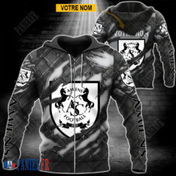 Amiens SC – Veste à capuche zippée Édition spéciale Avec Nom Personnalisé