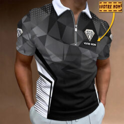 Polo à fermeture éclair – Angers SCO nouvelle version avec nom personnalisé
