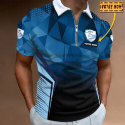 Polo à fermeture éclair – Aviron Bayonnais nouvelle version avec nom personnalisé