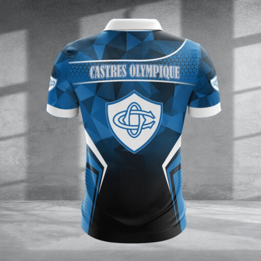 Polo à fermeture éclair – Castres Olympique nouvelle version avec nom personnalisé Polo à fermeture éclair – Castres Olympique nouvelle version avec nom personnalisé