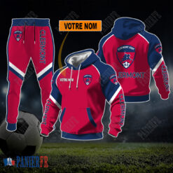 Clermont Foot 63 – Sweat à capuche et pantalon Nouvelle édition Avec Nom Personnalisé