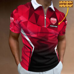 Polo à fermeture éclair – Dijon FCO nouvelle version avec nom personnalisé