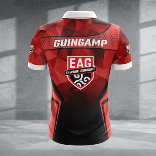 Polo à fermeture éclair – EA Guingamp nouvelle version avec nom personnalisé Polo à fermeture éclair – EA Guingamp nouvelle version avec nom personnalisé