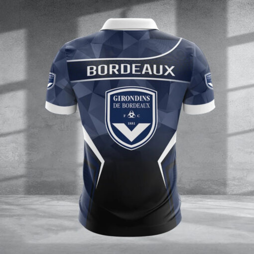 Polo à fermeture éclair – FC Girondins de Bordeaux nouvelle version avec nom personnalisé Polo à fermeture éclair – FC Girondins de Bordeaux nouvelle version avec nom personnalisé