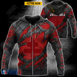 FC Metz – Veste à capuche zippée Édition spéciale Avec Nom Personnalisé