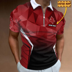 Polo à fermeture éclair – FC Metz nouvelle version avec nom personnalisé