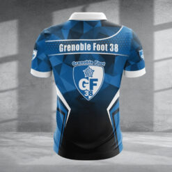 Polo à fermeture éclair – Grenoble Foot 38 nouvelle version avec nom personnalisé
